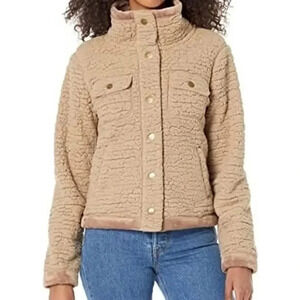 Marmot Sonora Sherpa fleece warm coat jacket tan size S.